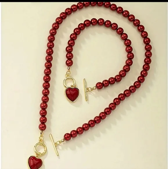 Pearl Necklace and Bracelet Set - Picture 3 of 4